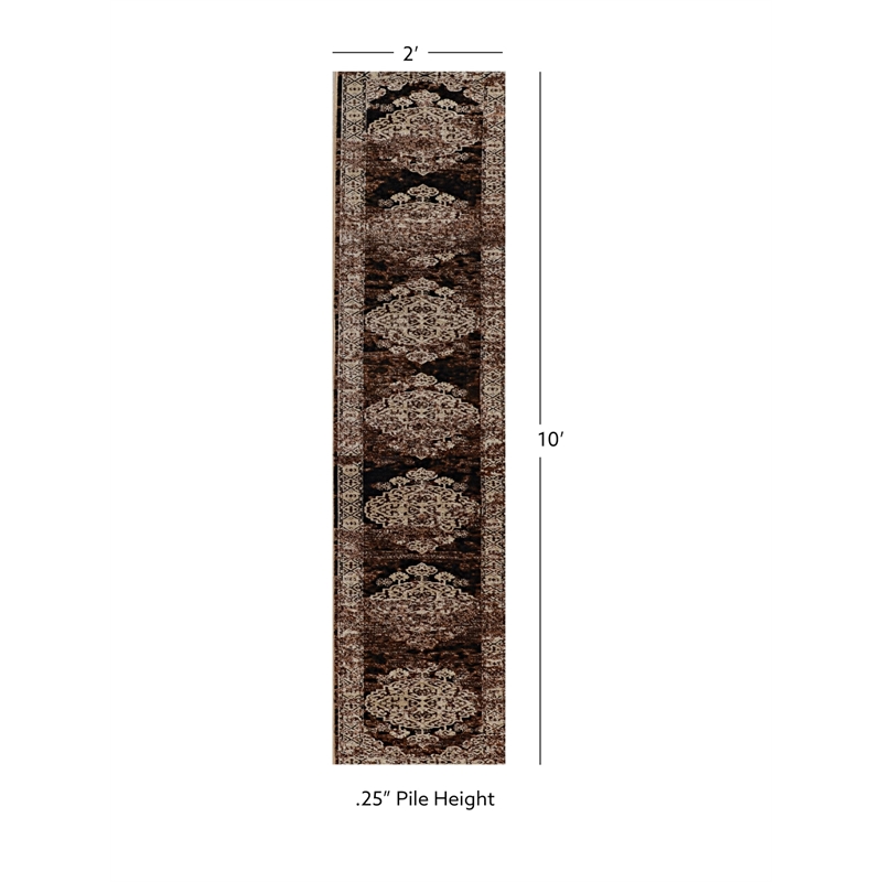 Riverbay Furniture 2' x 10' Runner Rug in Beige