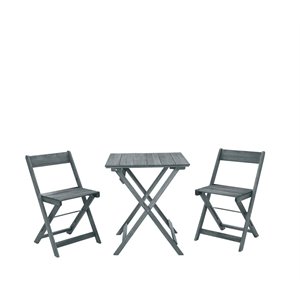 riverbay furniture 3 piece square table set