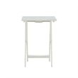 Riverbay Furniture Wood 5 Piece Tray Table Set in Gray