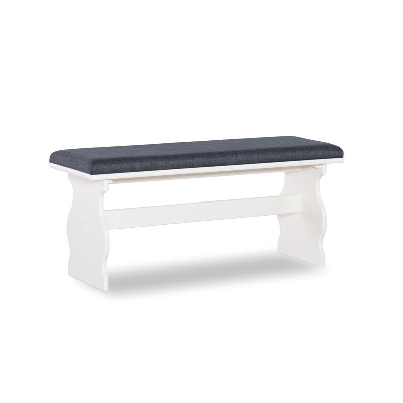 Riverbay Furniture Transitional Wood Breakfast Nook Dining Set in Gray