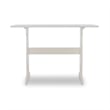 Riverbay Furniture Transitional Wood Breakfast Nook Dining Set in Gray