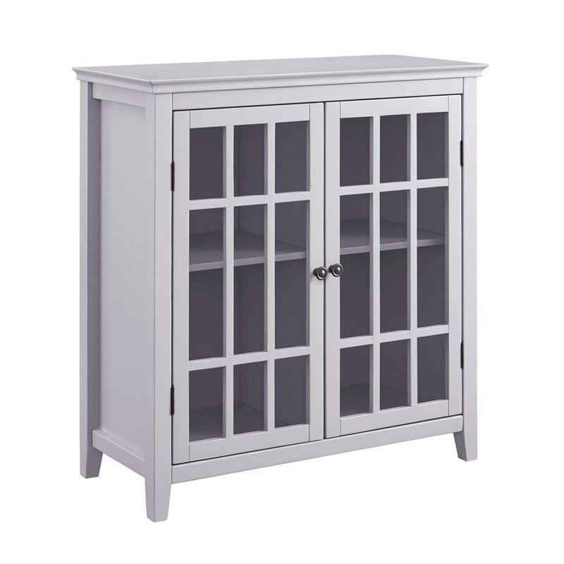 Riverbay Furniture Double Door Cabinet in Gray | Cymax Business