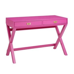 Riverbay Furniture Writing Desk in Raspberry Pink
