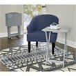 Riverbay Furniture Transitional Wood 5 Piece Compass Tray Table Set in Gray