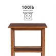 Riverbay Furniture Mid-Century Wood End Table in Warm Walnut Stained