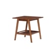 Riverbay Furniture Mid-Century Wood End Table in Warm Walnut Stained