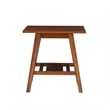Riverbay Furniture Mid-Century Wood End Table in Warm Walnut Stained