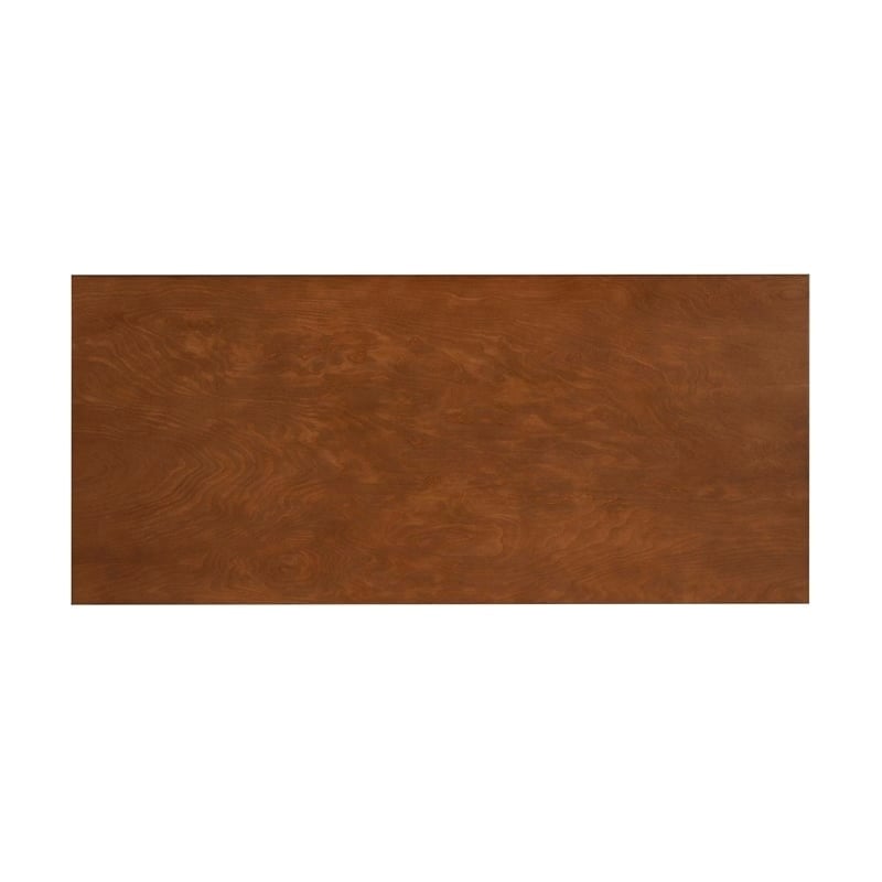 Riverbay Furniture Rubberwood Warm Walnut Desk Rectangular Mid Century 42