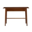 Riverbay Furniture Rubberwood Warm Walnut Desk Rectangular Mid Century 42
