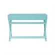 Riverbay Furniture Contemporary Wood Writing Desk in Blue