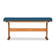 Riverbay Furniture Transitional Fabric Nook Cushion Set in Vintage Blue