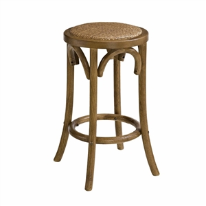 Riverbay Furniture 24&quot Backless Counter Stool in Walnut