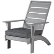Riverbay Furniture Outdoor Chair with Cushion in Gray