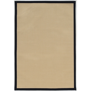 riverbay furniture area rug in natural and black