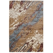 Riverbay Furniture 3' x 5' Fabric Area Rug in Marble Blue