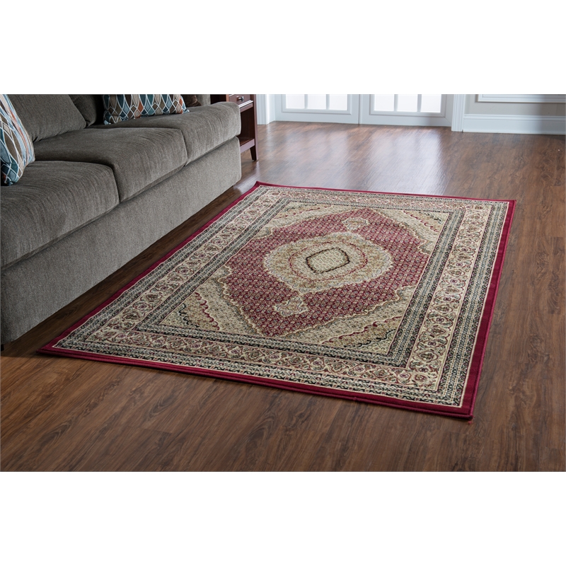 Riverbay Furniture 9' x 12' Area Rug in Red