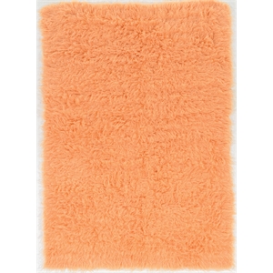 Riverbay Furniture 2' x 3' Flokati Rug in Sherbet
