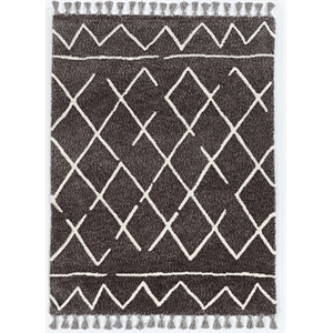 Riverbay Furniture 5' x 7' Area Rug in Gray and Ivory