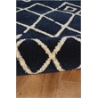 Riverbay Furniture 5' x 7' Area Rug in Blue Ivory