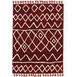 Riverbay Furniture 5' x 7' Area Rug in Rust Ivory