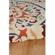 Riverbay Furniture 5' x 7' Hand Tufted Rondels Rug in Ivory