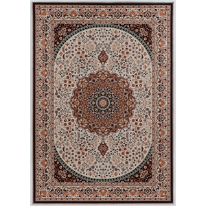 Riverbay Furniture 3'3&quot x 5' Area Rug in Cream and Copper