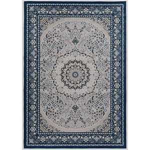 Riverbay Furniture 2'2&quot x 3'2&quot Accent Rug in Cream and Rust