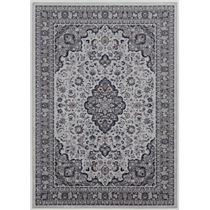 Riverbay Furniture 2'2&quot x 3'2&quot Accent Rug in Cream and Gray