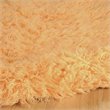 Riverbay Furniture Wool Shag 8' Round Woven Wool Area Rug in Sherbet