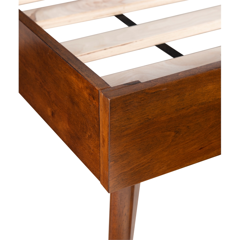 Riverbay Furniture Bristol Tufted Fabric & Wood Platform King Bed Brown/Gray