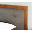 Riverbay Furniture Bristol Tufted Fabric & Wood Platform King Bed Brown/Gray
