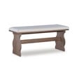 Riverbay Furniture Transitional Wood Corner Nook Dining Set in Brown