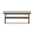 Riverbay Furniture Transitional Wood Corner Nook Dining Set in Brown