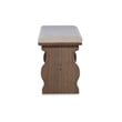 Riverbay Furniture Transitional Wood Corner Nook Dining Set in Brown