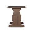 Riverbay Furniture Transitional Wood Corner Nook Dining Set in Brown
