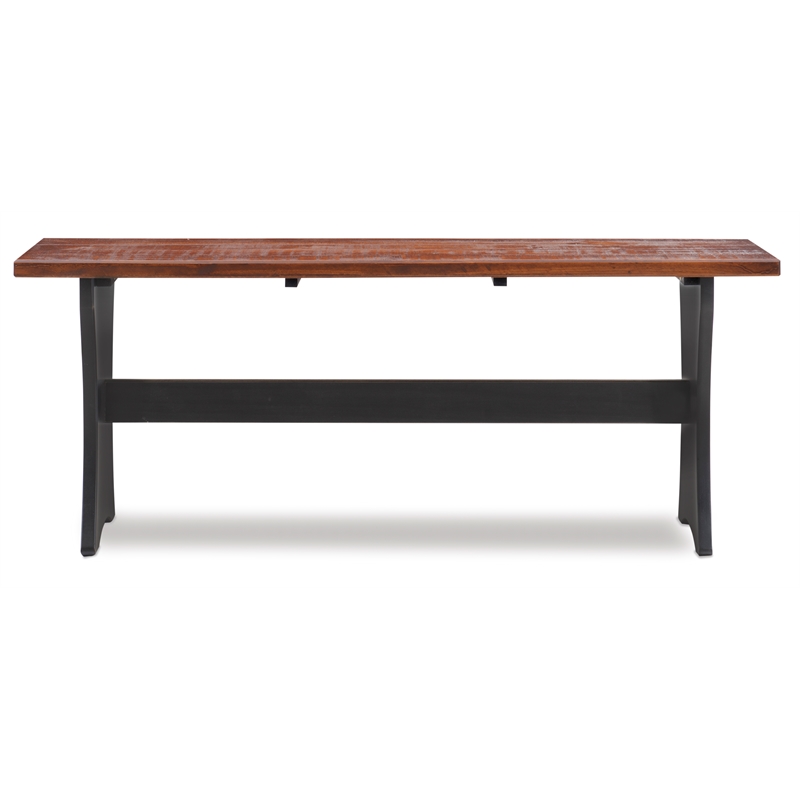 Riverbay Furniture Kerry Planked Solid Wood Dining Nook Set in Black