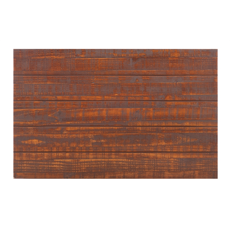 Riverbay Furniture Kerry Planked Solid Wood Dining Nook Set in Black