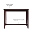 Riverbay Furniture Rubberwood Walnut Brown Pub Table Rectangular 47.25