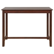 Riverbay Furniture Rubberwood Espresso Brown Pub Table Rectangular 27.25