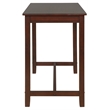 Riverbay Furniture Rubberwood Espresso Brown Pub Table Rectangular 27.25