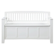 Riverbay Furniture Wood Storage Bench in White