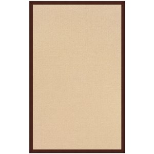 Riverbay Furniture 9'10&quot x 13' Transitional Wool Rug in Natural and Brown