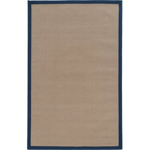 Riverbay Furniture 9'10&quot x 13' Transitional Wool Rug in Cork and Blue