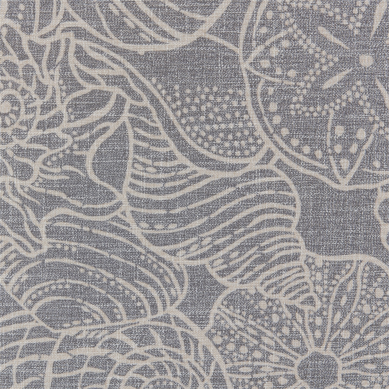 Riverbay Furniture Wood Upholstered Storage Ottoman in Stone Gray