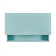 Riverbay Furniture Transitional Wood Lift Top Stand Up Desk in Turquoise Blue