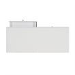 Riverbay Furniture Modern 2-Drawer Wood/Metal Desk in White/Gold