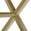 Riverbay Furniture Modern 2-Drawer Wood/Metal Desk in White/Gold