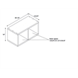 Riverbay Furniture Two Cubby Wood Storage Cabinet in White
