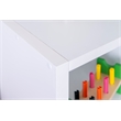 Riverbay Furniture Six Cubby Wood Storage Cabinet in White