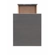 Riverbay Furniture Six Drawer Wood Rolling Storage Cart in Gray